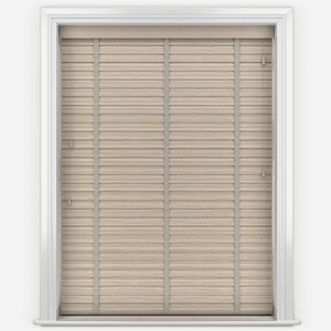 Arena Aspect Beechwood with Light Cream Tapes Wooden Venetian Blinds