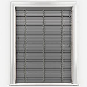 Aspect Cool Grey with Medium Grey Tapes Wooden Venetian Blinds
