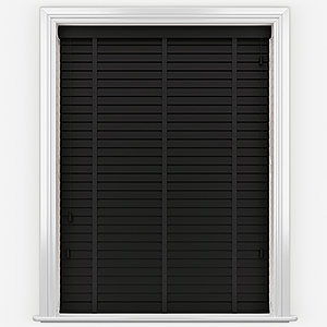 Hikari Bamboo Black Olive with Black Tapes Wooden Venetian Blind