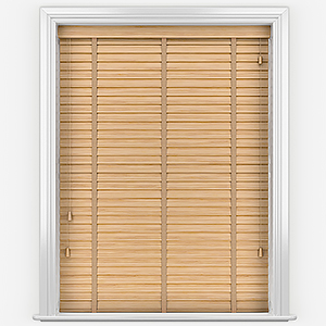 Hikari Bamboo Natural with Mocha Tapes Wooden Venetian Blind