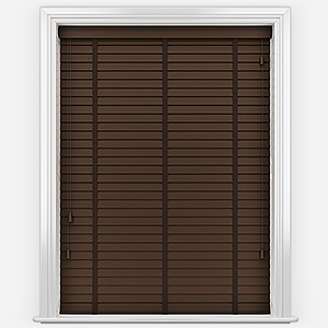 Hikari Bamboo Red Wood with Walnut Tapes Wooden Venetian Blind