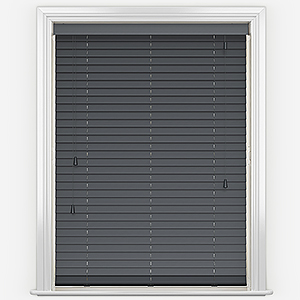 Dalby Bamboo Barsa Dark Grey Wooden Venetian Blind