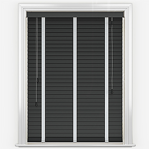 Dalby Bamboo Jarrah Black with Lunar tapes Wooden Venetian Blind