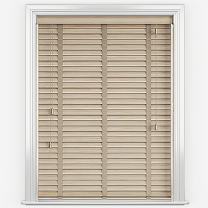 Dalby Weathered Oak with Light Beige Tapes Wooden Venetian Blind