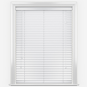 Premier Pure White Wooden Venetian Blind