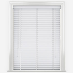 WoodLux Bright White with Tapes Venetian Blind