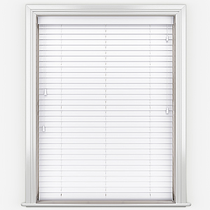WoodLux Brilliant White Faux Wood Venetian Blind