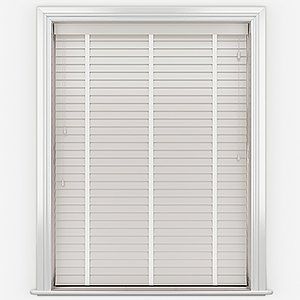 WoodLux Cotton Cream with Tapes Faux Wood Venetian Blind