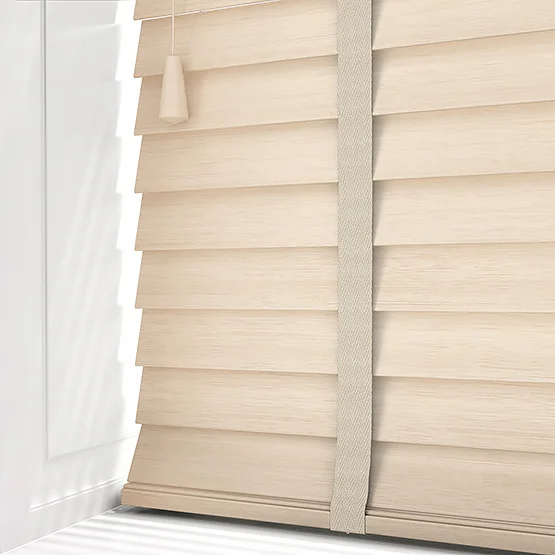 Hikari Bamboo Sandstone with Alabaster Tapes venetian