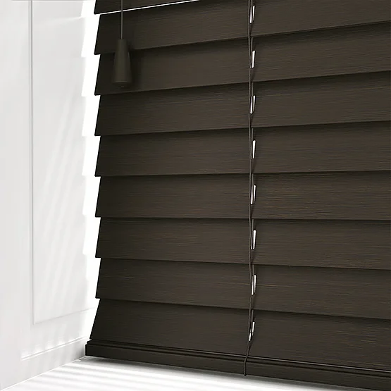 Hikari Bamboo Smoked Walnut venetian