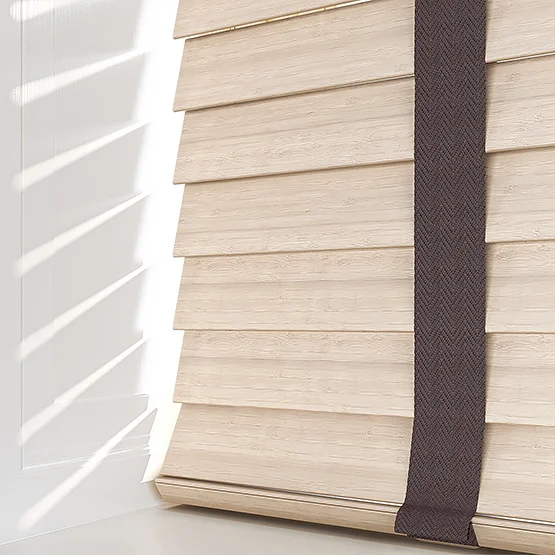 Dalby Bamboo Cordia Natural with Coffee tapes venetian