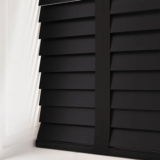 Opulence Bamboo Jet with Black Tapes venetian