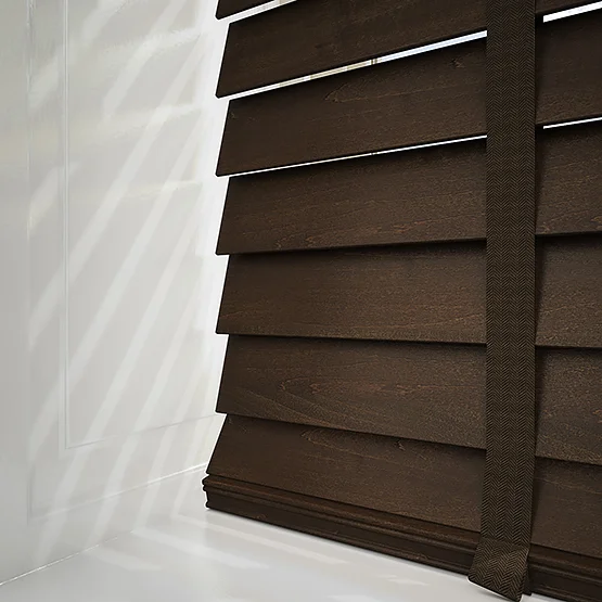 Designer Dark Walnut with Tapes venetian