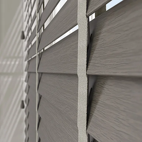 Aspect Graphite Grey with Light Grey Tapes venetian