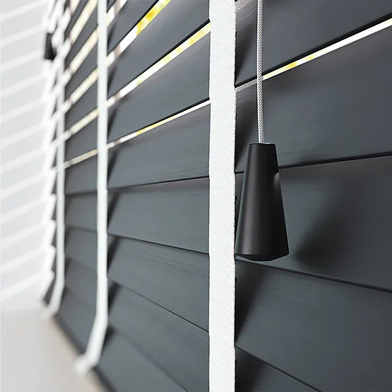 Dalby Bamboo Barsa Dark Grey with Chalk tapes venetian