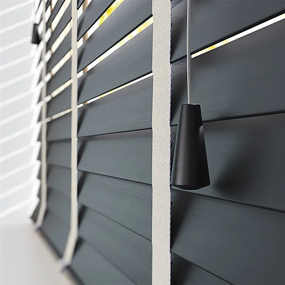 Dalby Bamboo Barsa Dark Grey with Dove tapes venetian