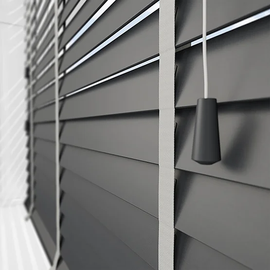 Dalby Graphite Grey with Dove Tapes venetian