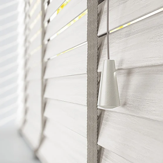 Dalby White Smoke Oak with Truffle Tapes venetian