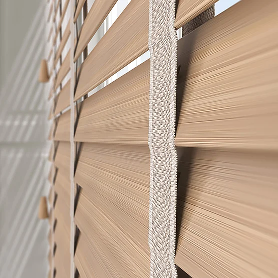 Opulence Bamboo Scandi Oak with Idylic Tapes venetian