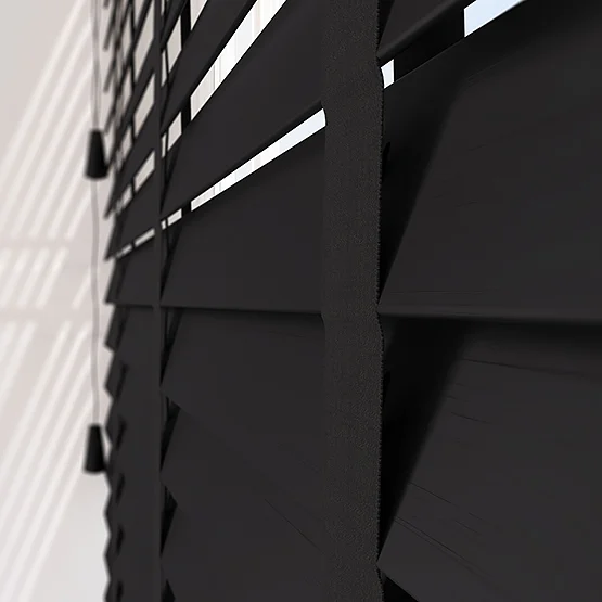 Opulence Bamboo Jet with Black Tapes venetian