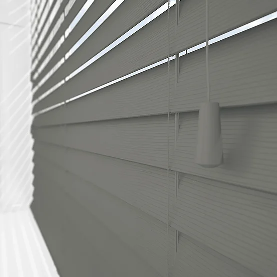 Plass Embossed Slate Grey venetian