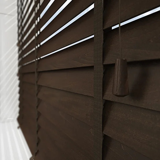 Designer Dark Walnut with Tapes venetian