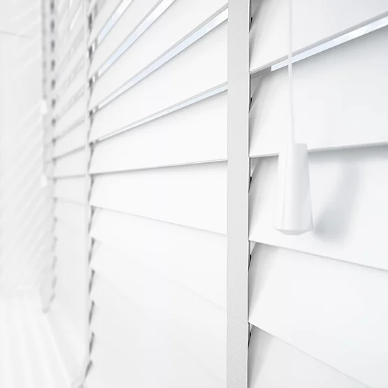 Designer Pure White with Tapes venetian
