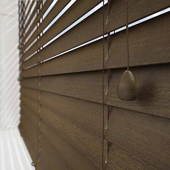 Premier Burnished Oak venetian