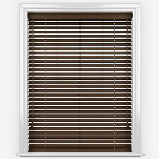 Hikari Bamboo Red Wood venetian