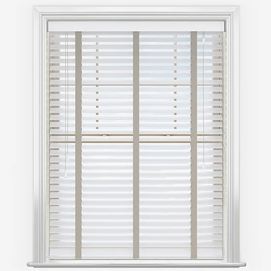 Dalby Bamboo Capella White with Light Beige tapes venetian
