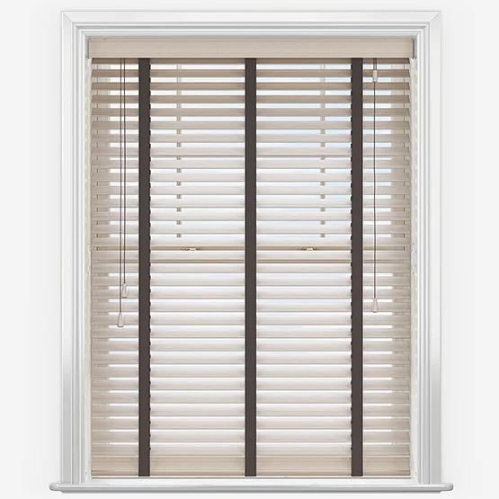 Dalby Bamboo Cordia Natural with Coffee tapes venetian