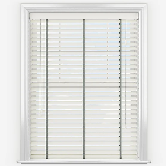 Dalby Soft White with Flint Tapes venetian