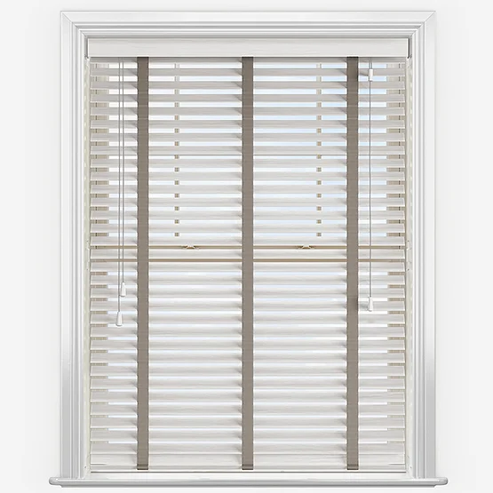 Dalby White Smoke Oak with Truffle Tapes venetian
