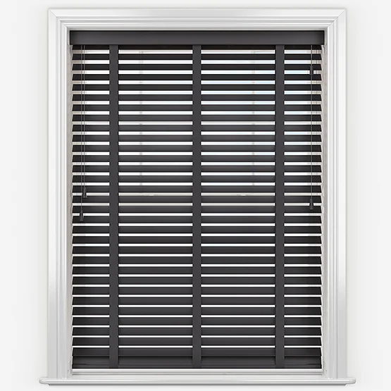 Opulence Bamboo Cinder with Anthracite Tapes venetian