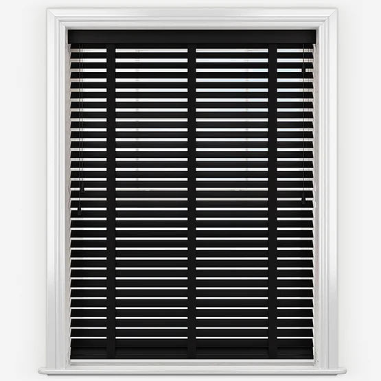 Opulence Bamboo Jet with Black Tapes venetian