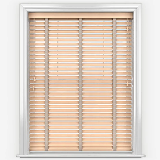 Opulence Bamboo White Oak with Idylic Tapes venetian