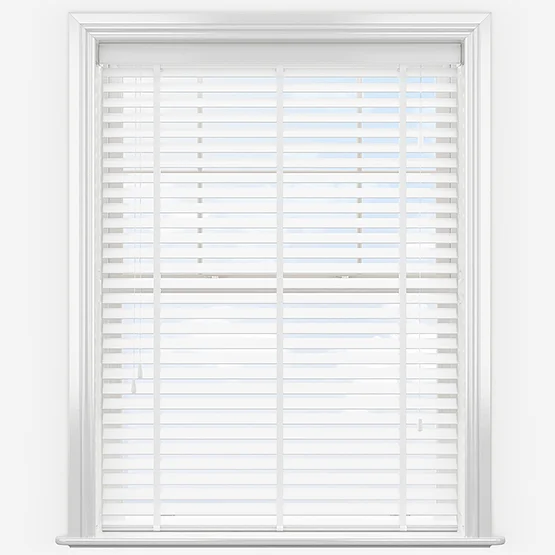 Designer Pure White with Tapes venetian