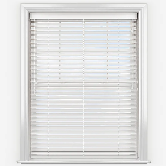 WoodLux Bright White venetian