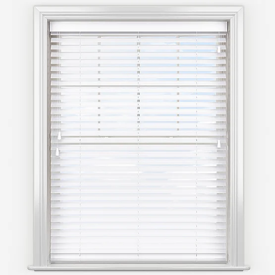 WoodLux Brilliant White venetian