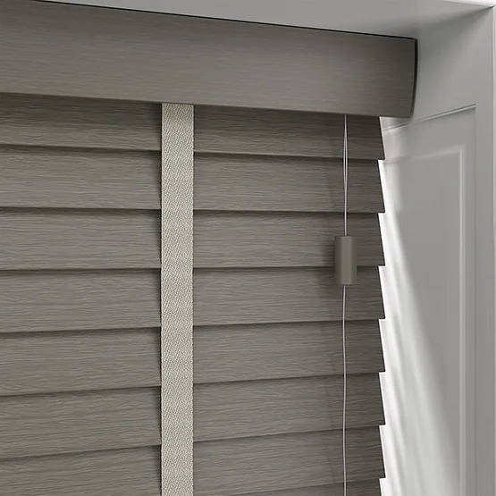 Aspect Graphite Grey with Light Grey Tapes venetian