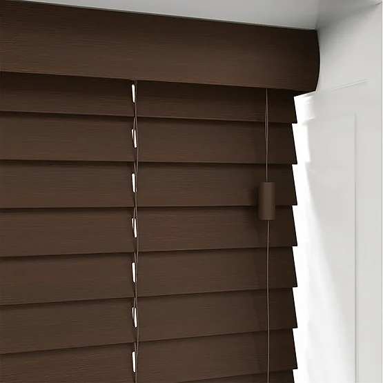 Hikari Bamboo Red Wood venetian