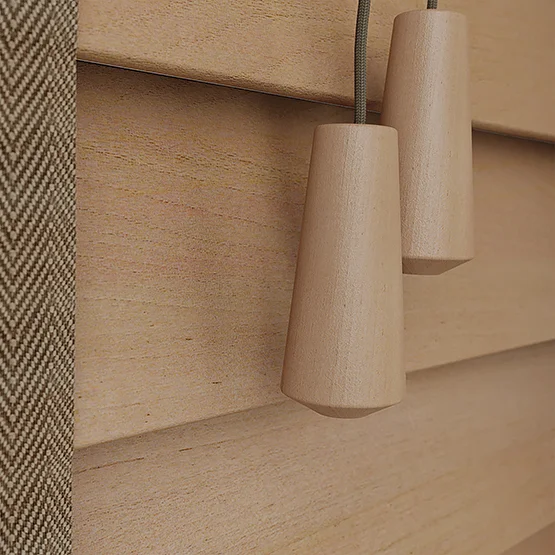 Dalby Birch Wood with Copper Tapes venetian