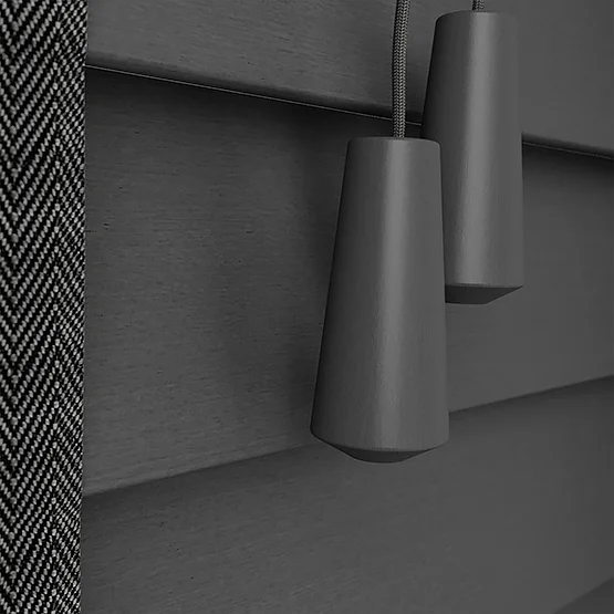 Dalby Graphite Grey with Jet Tapes venetian
