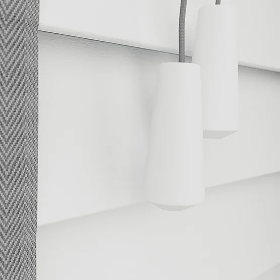 Dalby Pure White with Steel Tapes venetian