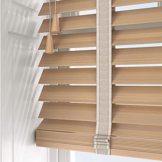 Opulence Bamboo Scandi Oak with Idylic Tapes venetian