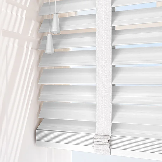 Opulence Bamboo White with Natural Tapes venetian