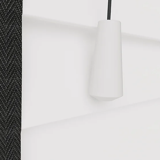 Statement Bright White with Jet Tapes venetian