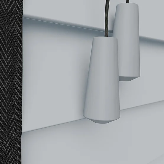 Statement Dove Grey with Jet Tapes venetian