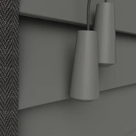 Statement Slate Grey with Jet Tapes venetian
