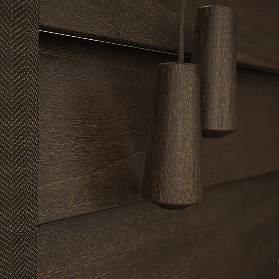 Designer Dark Walnut with Tapes venetian